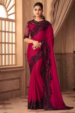 Sandal wood silk Designer Wedding Fancy Sarees Designer
