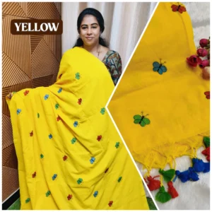 Butterfly Khadi cotton sarees
