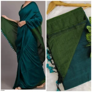 Leo fame contrast Khadi sarees