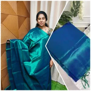 Khadi Tissue Plain sarees