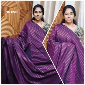 Stripes khadi cotton sarees